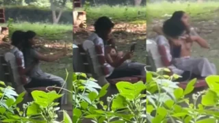 Delhi Young Couple GF Boobs In Park Outdoor Full Video